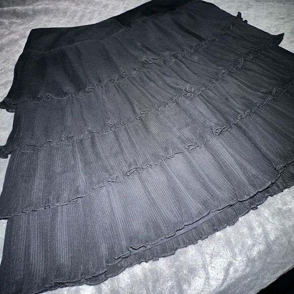LOFT Tiered Chiffon Skirt Size 12 - Picture 3 of 11